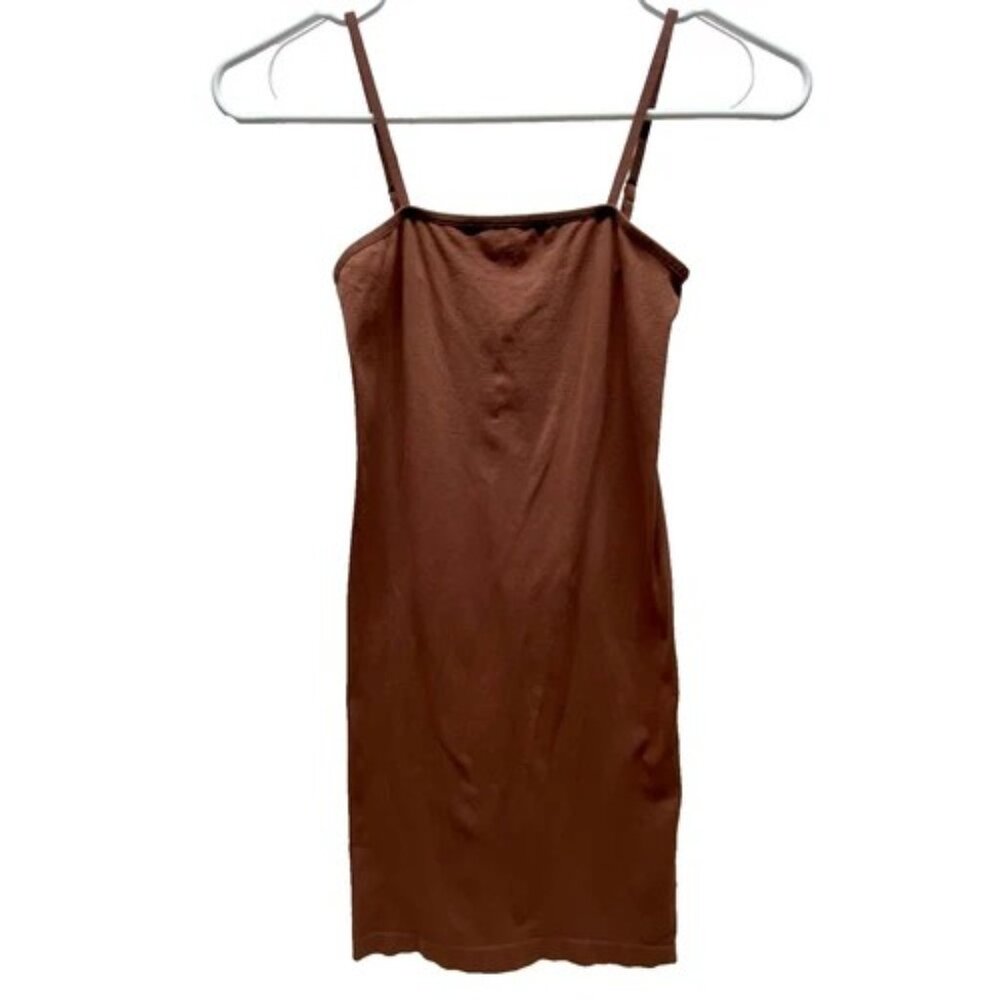 Intimately Free People One‎ Piece Brown Shape Wear Slip Women's XS/S Fitted Knit